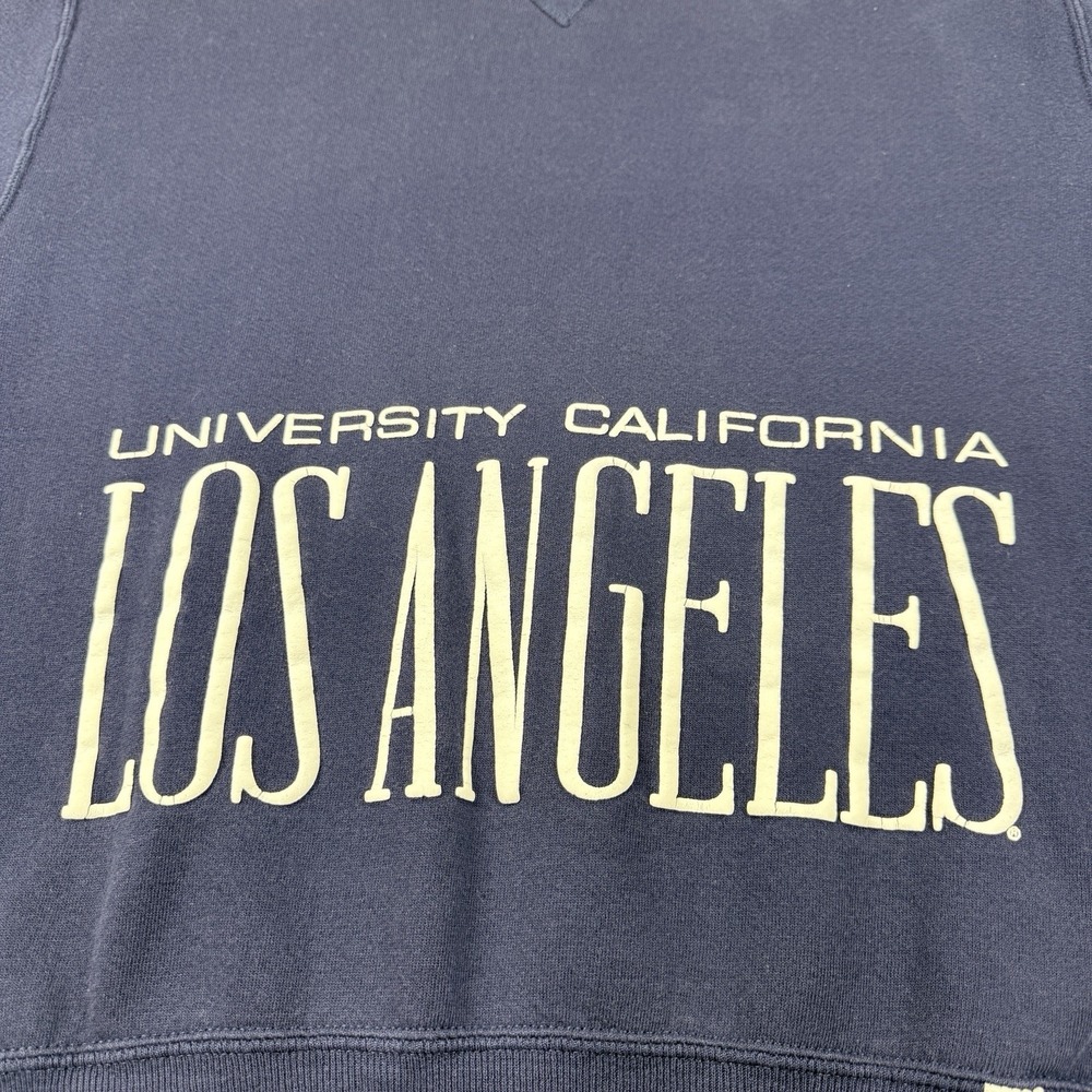 Vintage‎ Russell Athletic UCLA Spell Out Crewneck Sweatshirt Size M USA 90s Navy - Picture 11 of 13